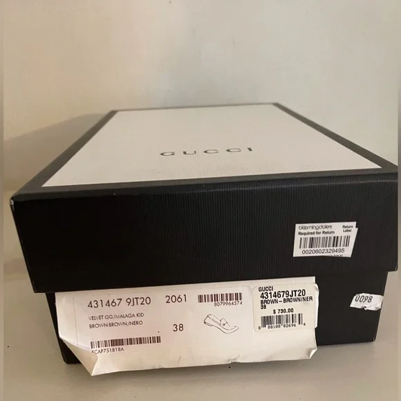 Gucci Jordaan GG Velvet Horsebit Loafers Size 38 - Picture 3 of 4